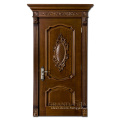 South Africa Teak Contemporary Laser Natural Wood Flower Solid Wood  Door For Interior Bedroom